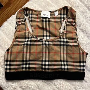 Burberry Check Sport Bra